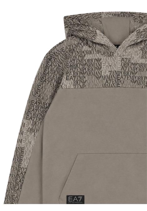 Felpa bambino grigia in cotone EMPORIO ARMANI | 7B000382GRIGIO